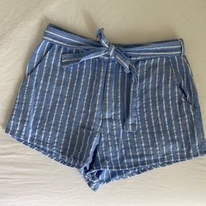 Pinstriped Shorts